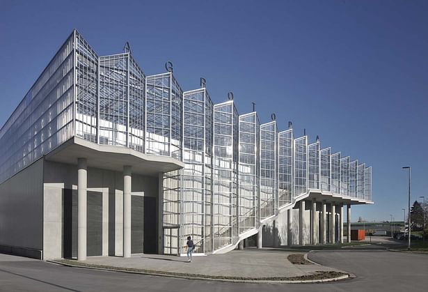 Agrotopia | Entrance stairs and visitor facilities | Image: Filip Dujardin