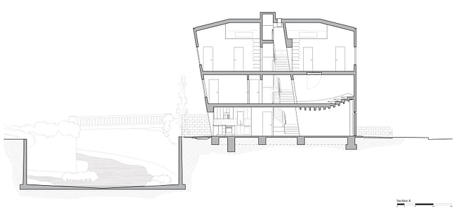 Section. Image courtesy Eric Owen Moss Architects