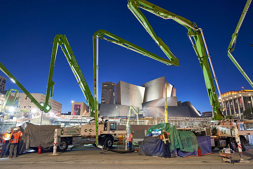 The Grand foundation pour in process. Photo: Weldon Brewster, image courtesy of Related-CORE.