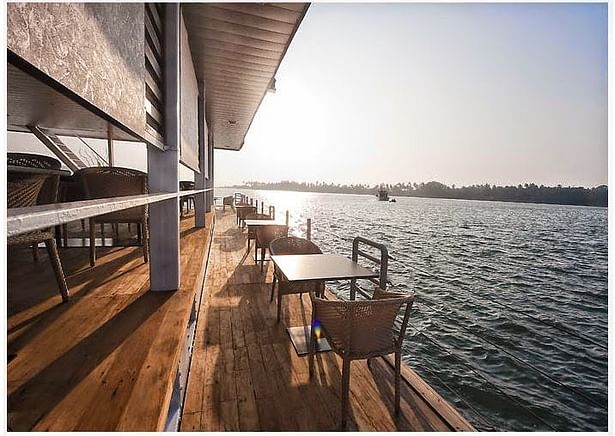 Another external view of the Floating Restaurant at Goa