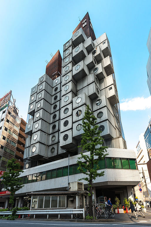 The Nakagin Capsule Tower. Image: Wikipedia