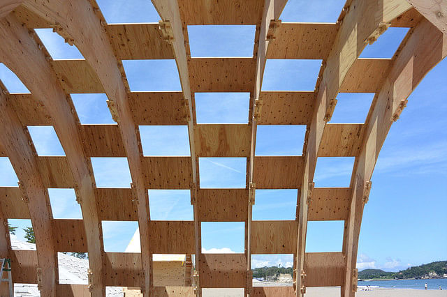 Shichigahama Beach House - structure complete
