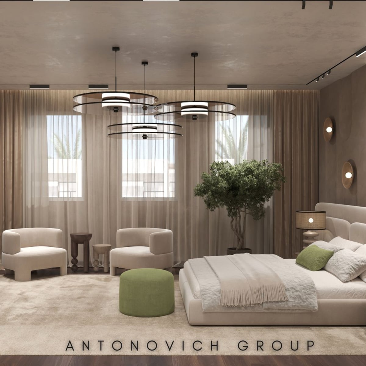 Aesthetic Bedroom Interior Design | Luxury Antonovich Design | Archinect