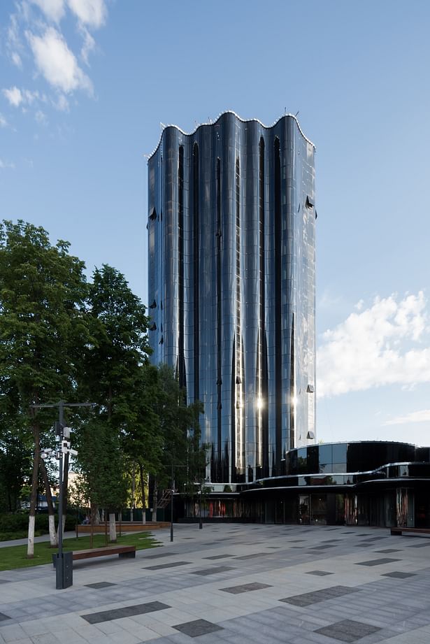 Tatneft Office Tower is a part of Administrative cluster of PJSC Tatneft project in Almetyevsk city
