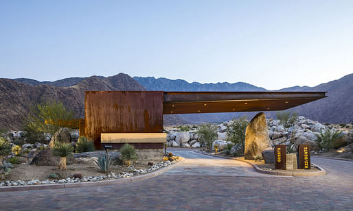 Desert Palisades Guard House in Palm Springs, CA by Studio AR&D Architects / @studioardarchitects; Photo: Lance Gerber @lance.gerber
