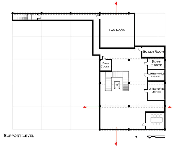 Third Floor Plan: Support Level