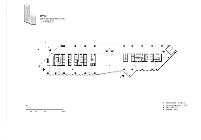 Level 1 floor plan. Image courtesy of BIG.