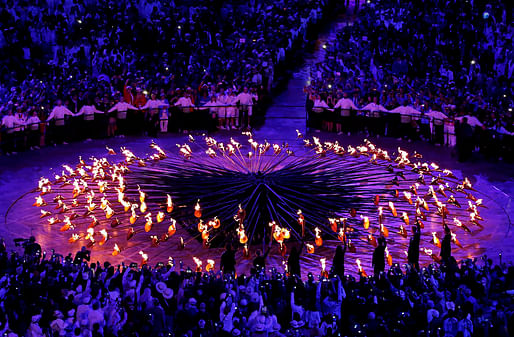 Heatherwick Studio's 2012 London Olympic Cauldron. Photo: Pawel Kopczynski/Reuters. 