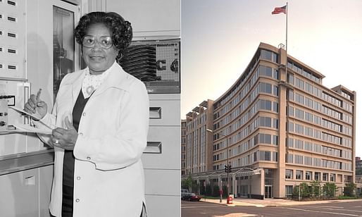 Mary W. Jackson and the NASA headquarters building in Washington, D.C. that now bears her name. Images courtesy of NASA.