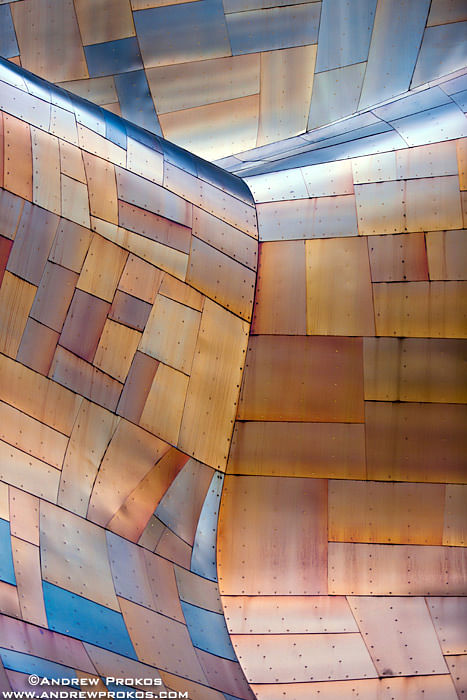 EMP Museum Detail - Gehry Partners. Photo © Andrew Prokos.