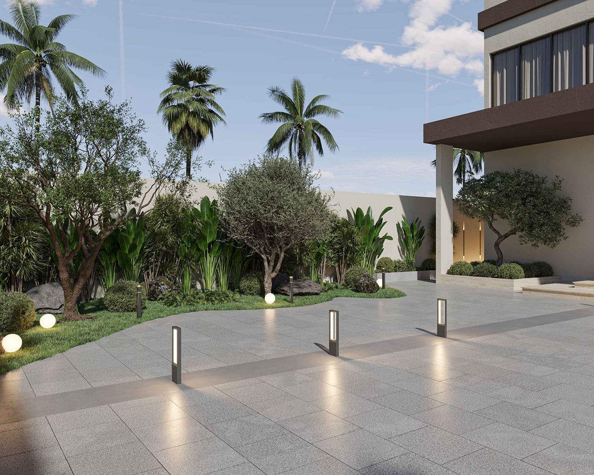 Modern Villa Landscape Design | Private Residence | UAE | Rady Interior ...