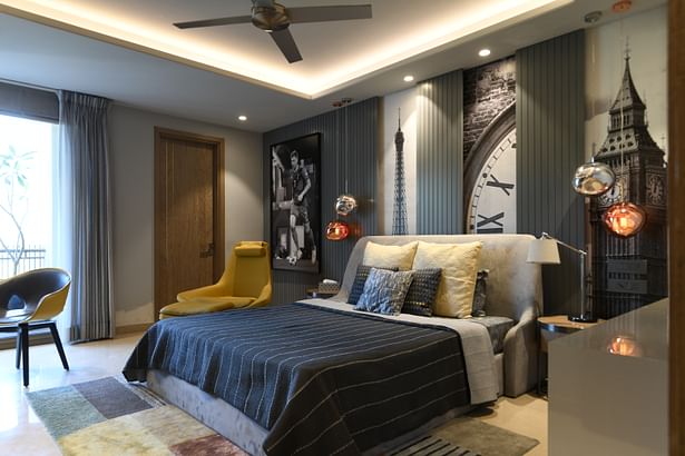 A modern room with a touch of zen. The smooth lights create a relaxing atmosphere, while the travel-themed artwork and decor inspire wanderlust. It is the perfect place to relax and let your imagination soar.