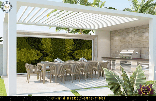 Contemporary Villa Landscape Design in Dubai