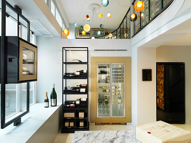 Bespoke Eurocave and chilled Champagne cabinets store bottles at the optimum temperatures