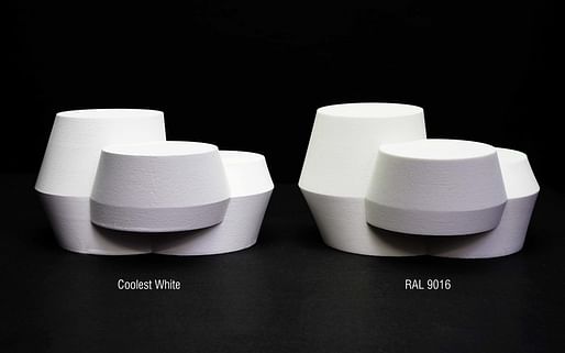 UNStudio's "The Coolest White" paint comparison, Image © UNStudio