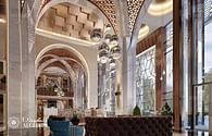 Luxury hotel lobby interior design