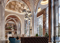 Luxury hotel lobby interior design