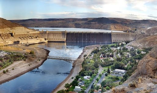 Great Coulee Dam, WA, operated by the US Bureau of Reclamation. Image credit:<a href="https://en.wikipedia.org/wiki/Grand_Coulee_Dam#/media/File:Grand_Coulee_Dam_Panorama.jpg">Gregg M. Erickson/Wikimedia licensed under CC BY 3.0</a>