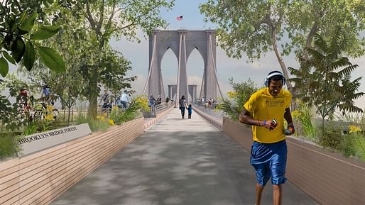 “Brooklyn Bridge Forest,” Pilot Projects Design Collective, Cities4Forests, Wildlife Conservation Society, Grimshaw and Silman, New York and Montreal