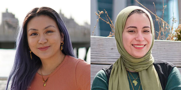 FXCollaborative Foundation inaugural CCNY Diversity Scholarship recipients Sidney Mauricio, class of 2025 (left) and Nada Elsayed, class of 2022 (right). courtesy of FXCollaborative