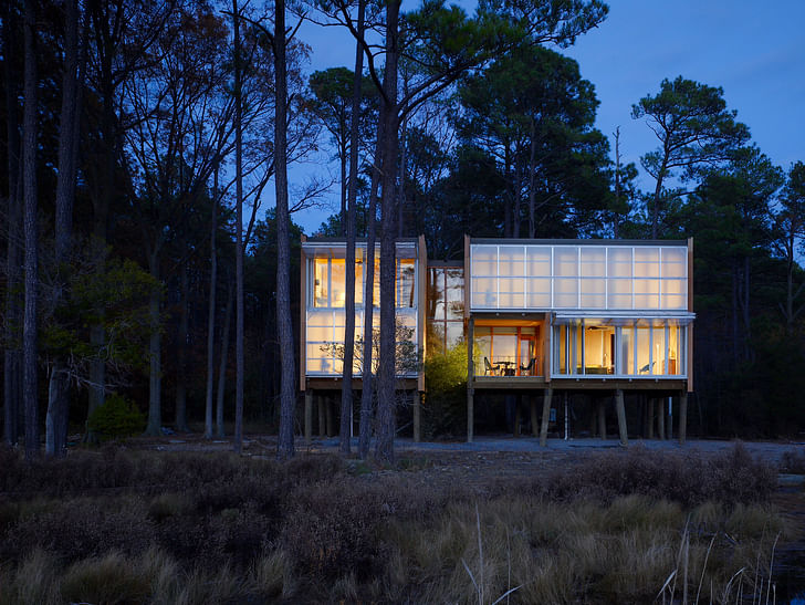 Loblolly House is an off-site fabricated home in the Chesapeake Bay that took just six weeks to construct. Photo © Halkin Photography LLC/Barry Halkin.