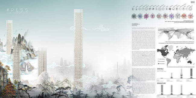 Honorable Mention: Pandemic Emergency Skyscraper by Ngo Thanh Ha Tien, Dao Duy Tung (France)