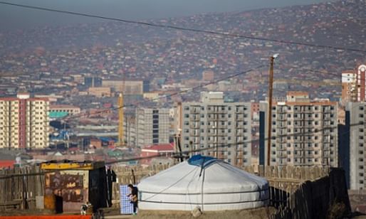 Ulaanbaatar is growing rapidly, and there are plans to build high-rise homes for those living in the ger districts. But many residents don’t want to leave their traditional homes. (The Guardian)