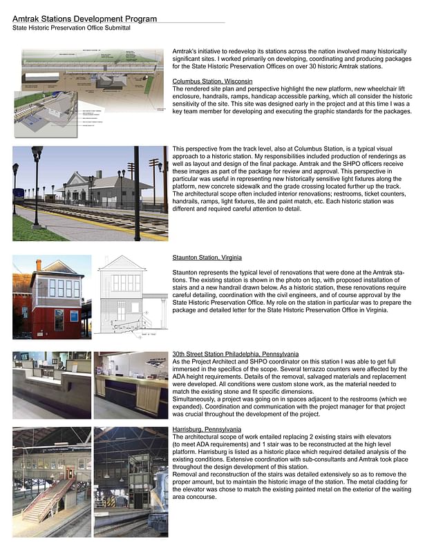 Amtrak Stations Development Program | Selected Stations