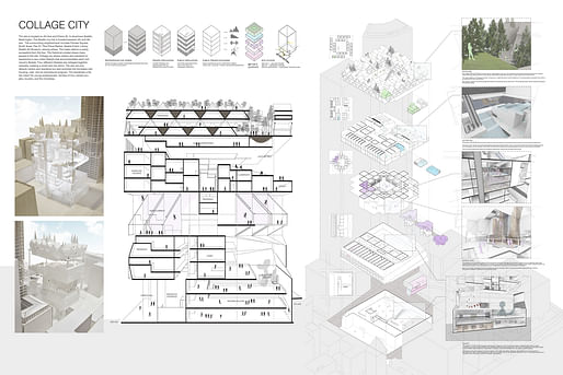 'Collage City' by Sally Park, first place. Image: AIA Los Angeles. 