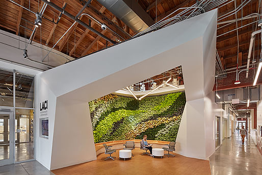 The Beverly Willis Architecture Foundation and the Architecture and Design Museum in Los Angeles have unveiled the latest 'Built by Women' exhibition. Shown: The La Kretz Innovation Campus by JFAK Architects. Photo by Benny Chan