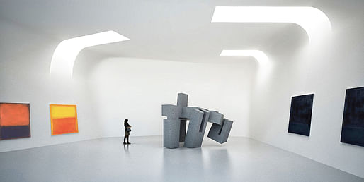 Gallery. Courtesy of Steven Holl Architects, Compagnie de Phalsbourg and XO3D.