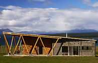 Outside IN House, Puerto Natales, Chile.