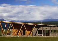 Outside IN House, Puerto Natales, Chile.