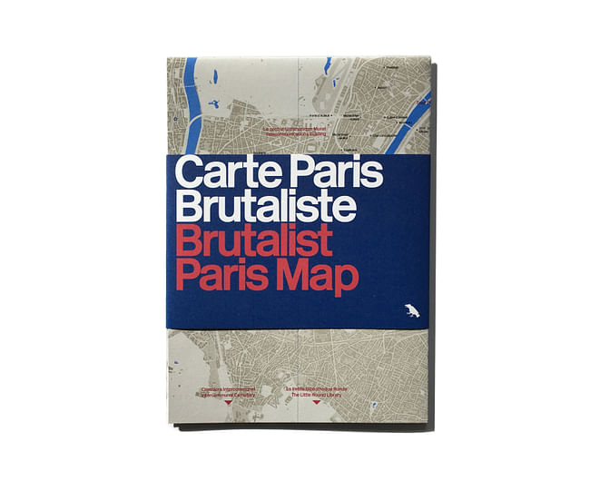 Brutalist Paris Map Cover.