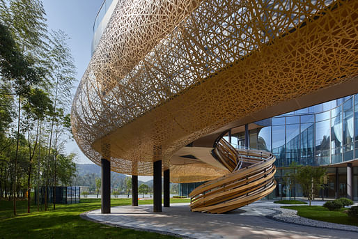 White Crane Lake Visitor Center in Yingtan, China by Archperience