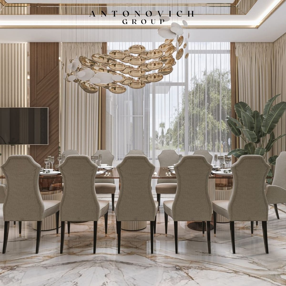 Picture of Luxury dining Room Interior And fit-out Solution | Luxury Antonovich ...