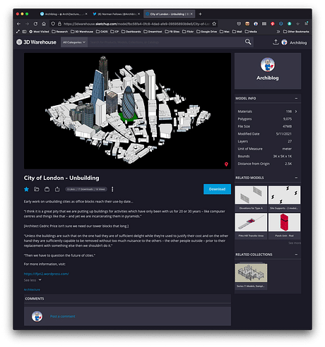 #S7D244 IFPRI 2: City of London - Unbuilding https://3dwarehouse.sketchup.com/by/Archiblog