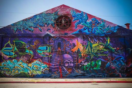One of the many murals in Downtown L.A.'s Arts District. Photo: Sean Davis/Flickr.