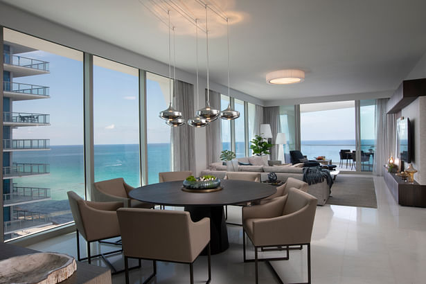 Dining Room Design - Residential Interior Design in Sunny Isles Beach, Florida
