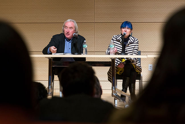 Steven Holl and Mary-Ann Ray. Photo Leandro Viana | courtesy of The Architectural League of New York