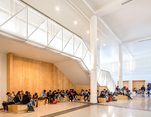 Southeast Raleigh Magnet High School Great Hall Renovation. Photo: Tzu Chen Photography.