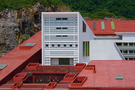 Guizhou Fire Station by West-line Studio. Image © Haobo Wei. Learn more about the project <a href="https://archinect.com/West-lineStudio/project/guizhou-fire-station">here</a>.