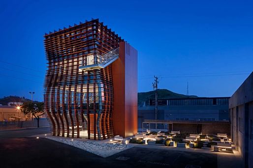 The Eric Owen Moss Architects-designed restaurant Vespertine in Culver City, CA won the <a href="https://archinect.com/news/article/150124332/eric-owen-moss-designed-vespertine-wins-the-2019-atmosphere-of-the-year-award">2019 Atmosphere of the Year Award</a> and an <a href="https://archinect.com/news/bustler/7361/auburn-vespertine-sidecar-doughnuts-among-2019-aia-la-restaurant-design-award-winners">AIA|LA Restaurant Design Award</a>. Photo: Tom...