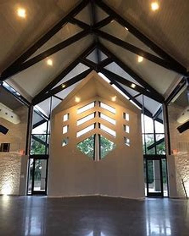 Front of inside the chapel 