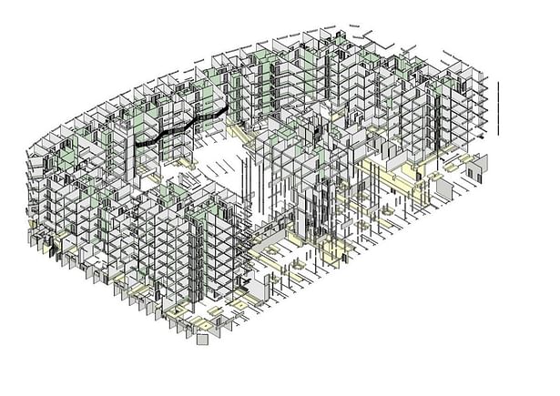 BIM mockup - walls