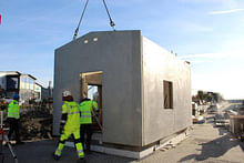 Swedish companies unveil low-carbon wall system 60% lighter than traditional concrete