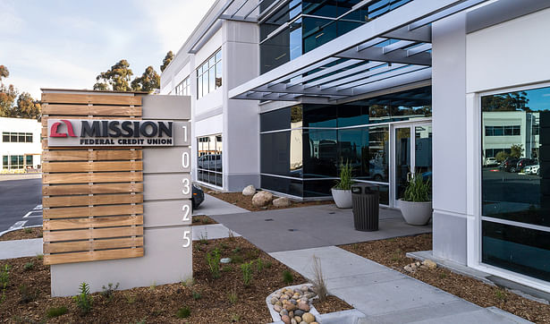 Mission Federal Credit Union HQ - Main Entrance Photo by Joel Zwink