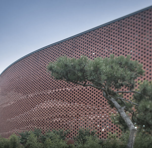 Terracotta brick wall details ©Yao Li