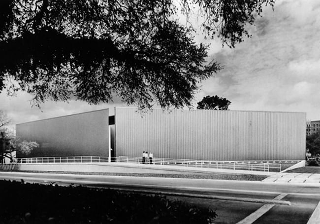 Exterior View of the Contemporary Arts Museum Houston, 1972