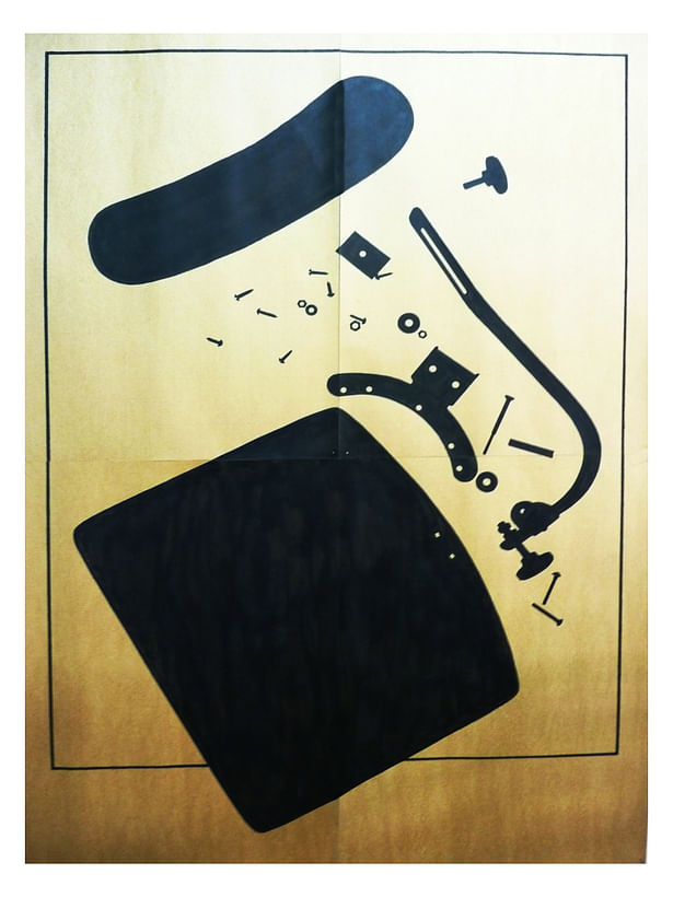 3' x 6' | ink on chipboard